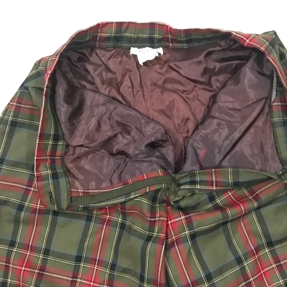 Vintage High Waist Plaid Wool Shorts - Picture 5 of 8